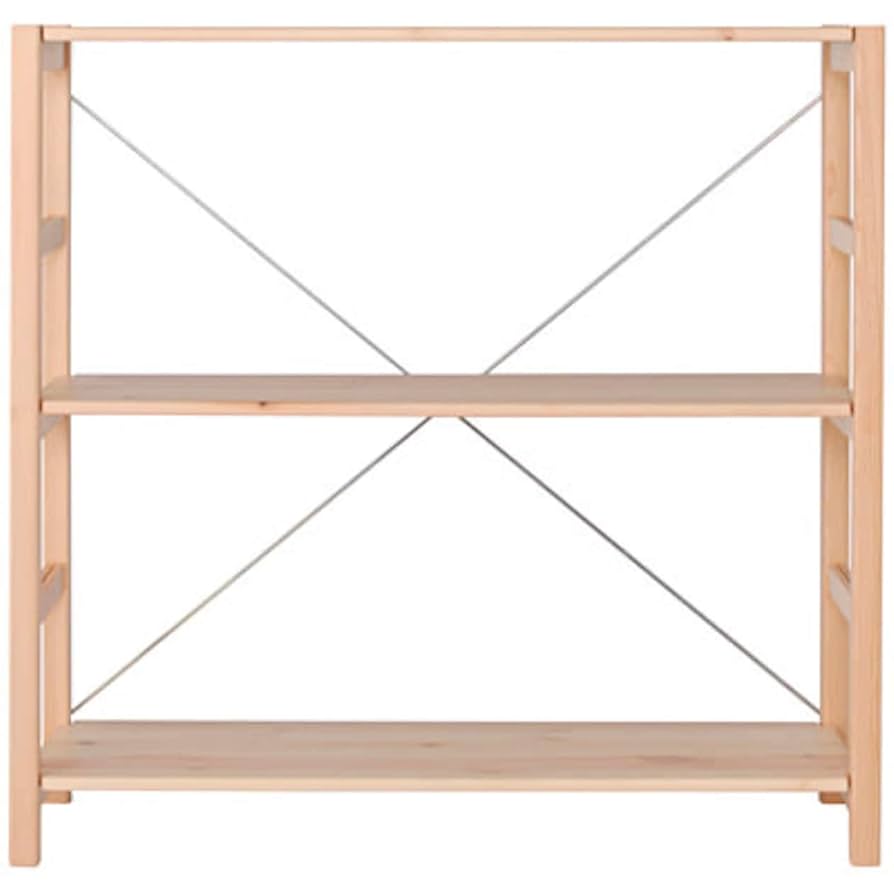 Amazon｜無印良品 パイン材ユニットシェルフ奥行25cmタイプ